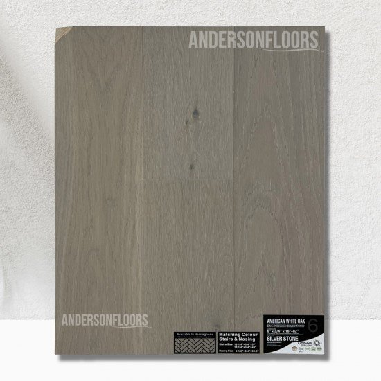 Vidar American Oak T&G 6" - Silver Stone